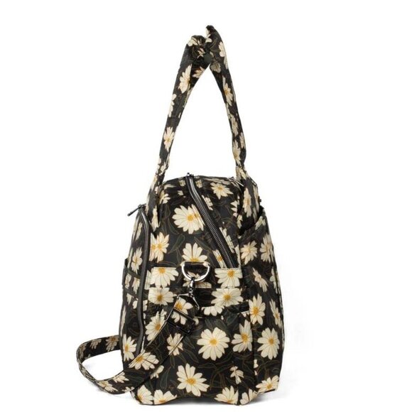 Lug Pontoon 2 Overnight Bag Autumn Daisies - Black with Daisy Print - Picture 4 of 14